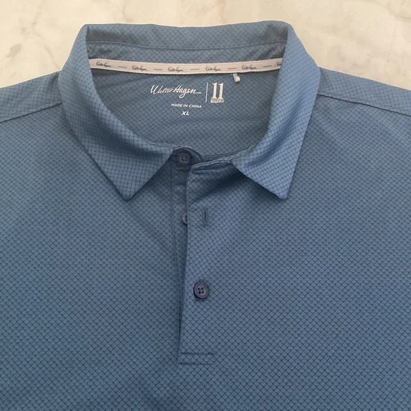 WALTER HAGEN GOLF SHIRT MEN SIZE XL BLUE ATHLETIC - Picture 2 of 11